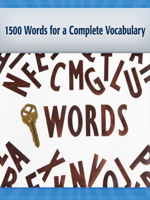 cover image of 1500 Words for a Complete Vocabulary